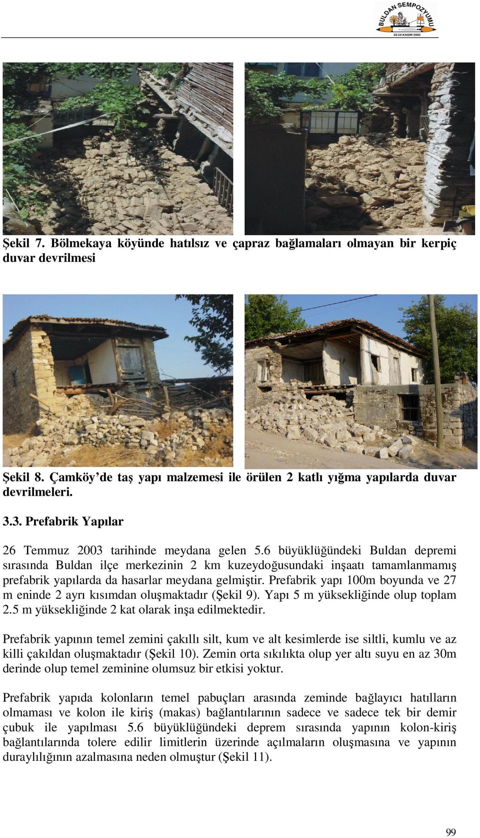 6 büyüklüğündeki Buldan depremi sırasında Buldan ilçe merkezinin 2 km kuzeydoğusundaki inşaatı tamamlanmamış prefabrik yapılarda da hasarlar meydana gelmiştir.