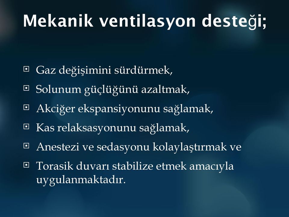 Kas relaksasyonunu sağlamak, Anestezi ve sedasyonu