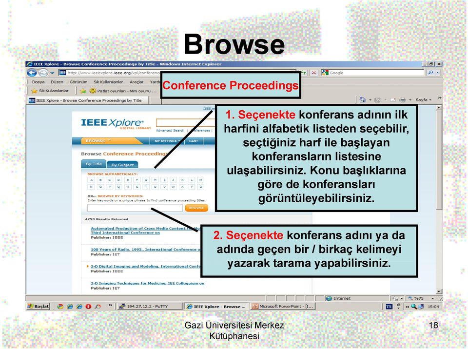 ile başlayan konferansların listesine ulaşabilirsiniz.