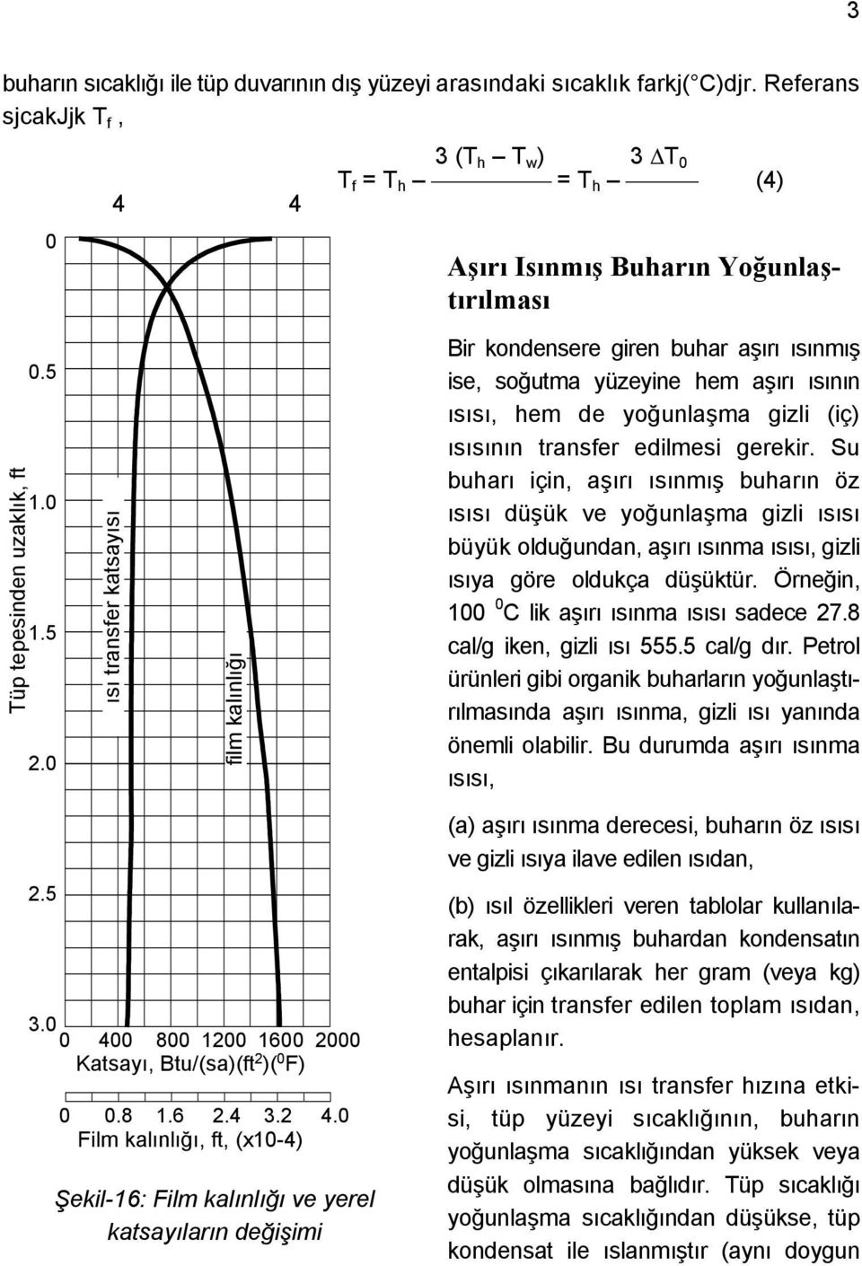 ısının ısısı, hem de yoğunlaşma gizli (iç) ısısının transfer edilmesi gerekir.