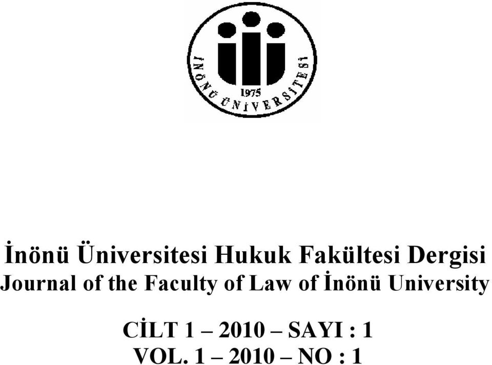 Faculty of Law of İnönü