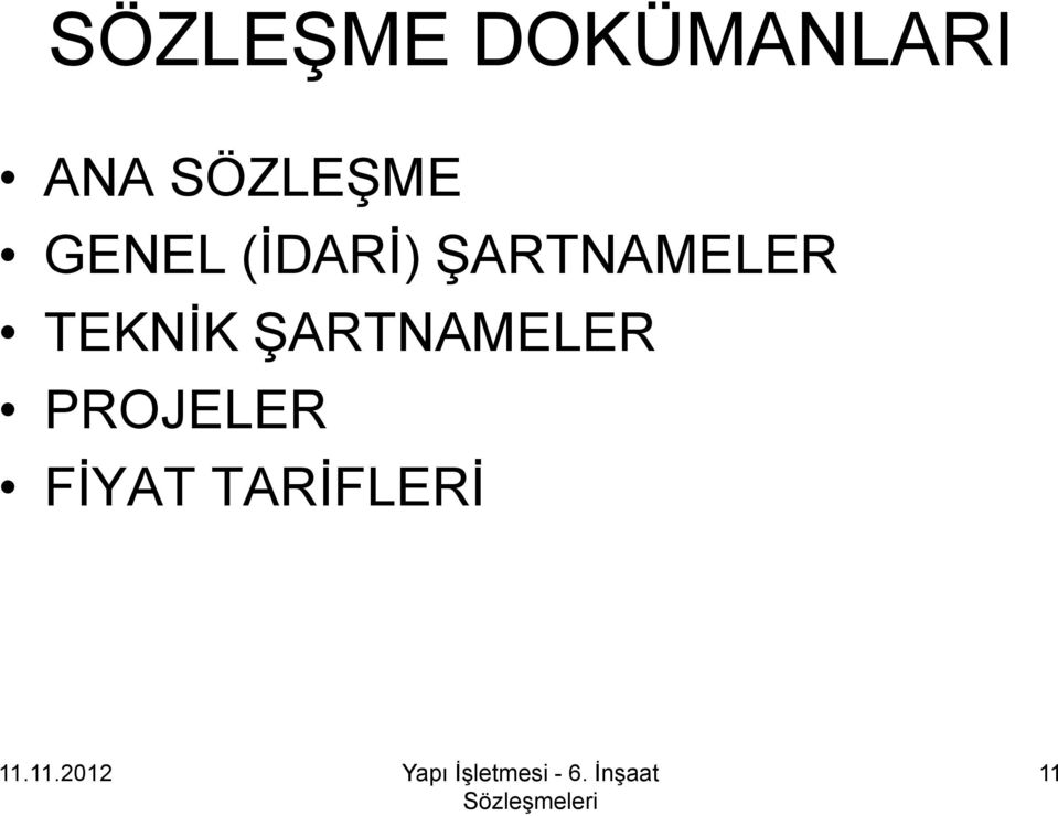 ŞARTNAMELER TEKNİK