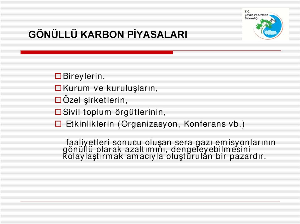 Konferans vb.