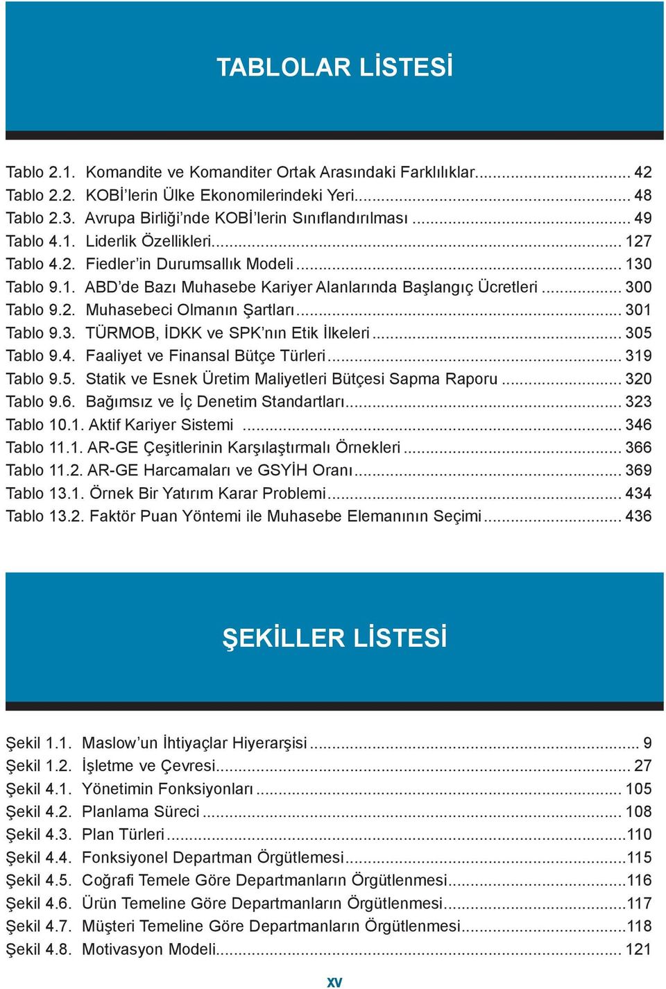 .. 300 Tablo 9.2. Muhasebeci Olmanın Şartları... 301 Tablo 9.3. TÜRMOB, İDKK ve SPK nın Etik İlkeleri... 305 Tablo 9.4. Faaliyet ve Finansal Bütçe Türleri... 319 Tablo 9.5. Statik ve Esnek Üretim Maliyetleri Bütçesi Sapma Raporu.