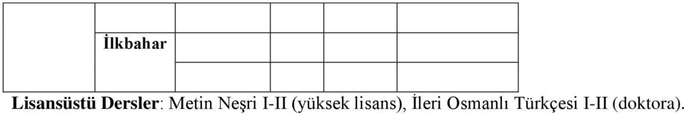 (yüksek lisans), İleri