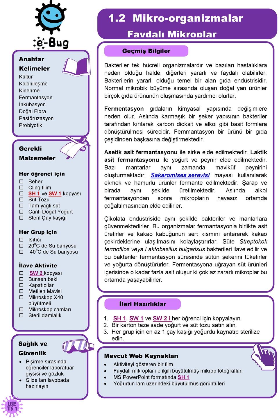 Kapatıcılar Metilen Mavisi Mikroskop X40 büyütmeli Mikroskop camları Steril damlalık Sağlık ve Güvenlik Pişirme sırasında öğrenciler laboratuar giysisi ve gözlük Slide ları lavobada hazırlayın Geçmiş