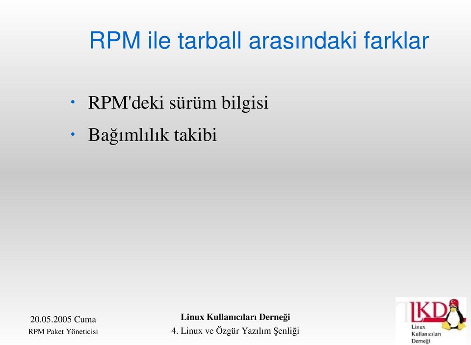 RPM'deki sürüm