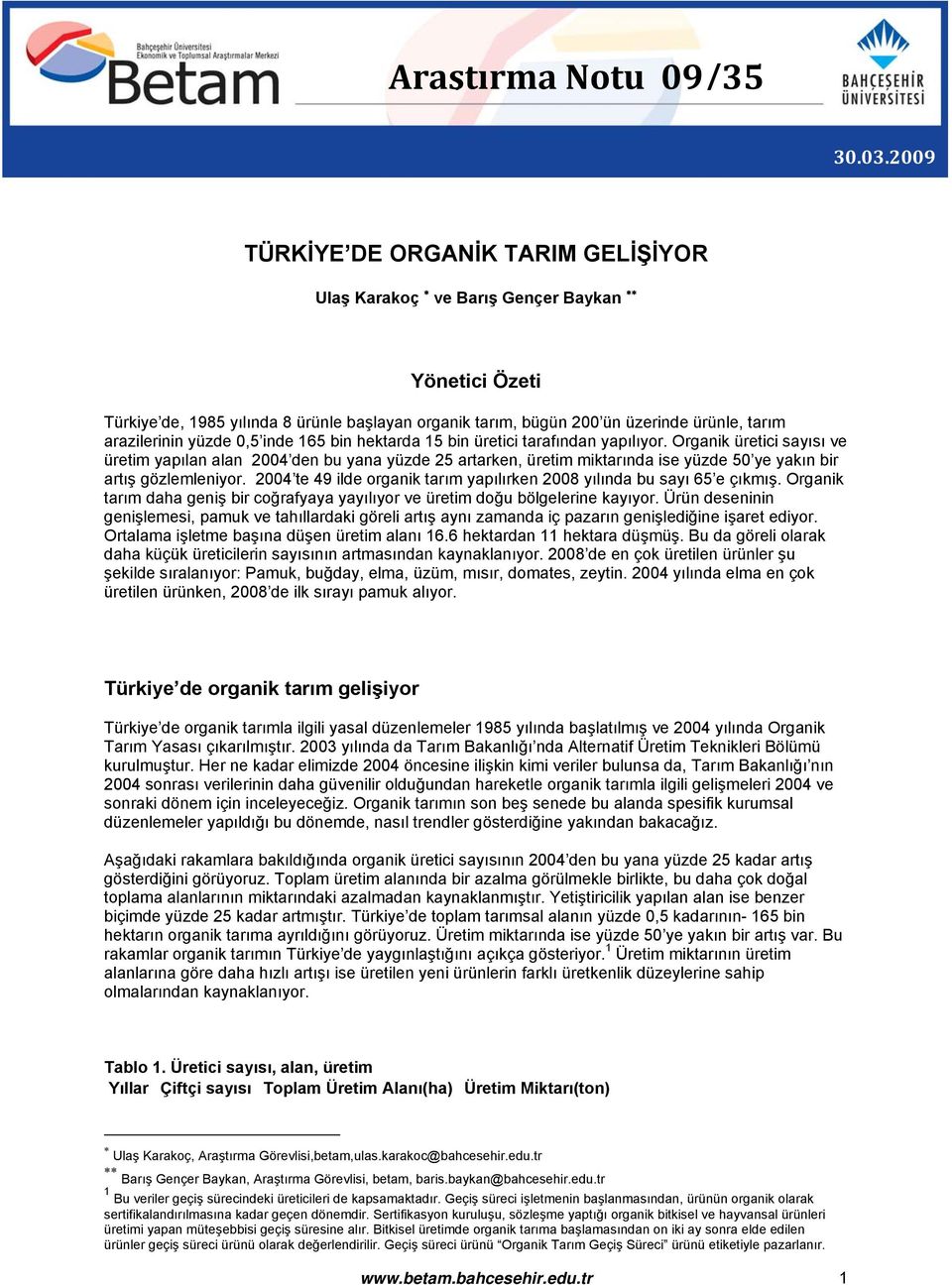 yüzde 0,5 inde 165 bin hektarda 15 bin üretici tarafından yapılıyor.