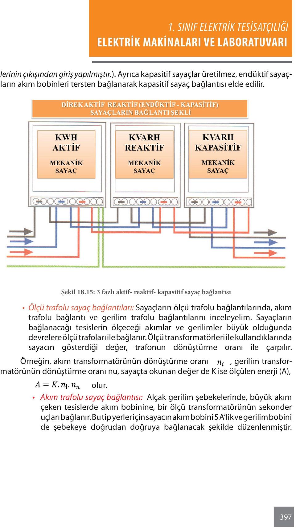 Sayaçların bağlanacağı tesislerin ölçeceği akımlar ve gerilimler büyük olduğunda devrelere ölçü trafoları ile bağlanır.