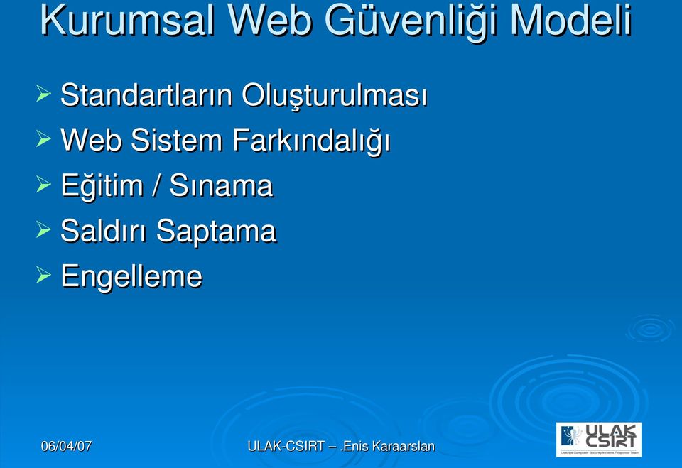 Web Sistem Farkındalığı Eğitim