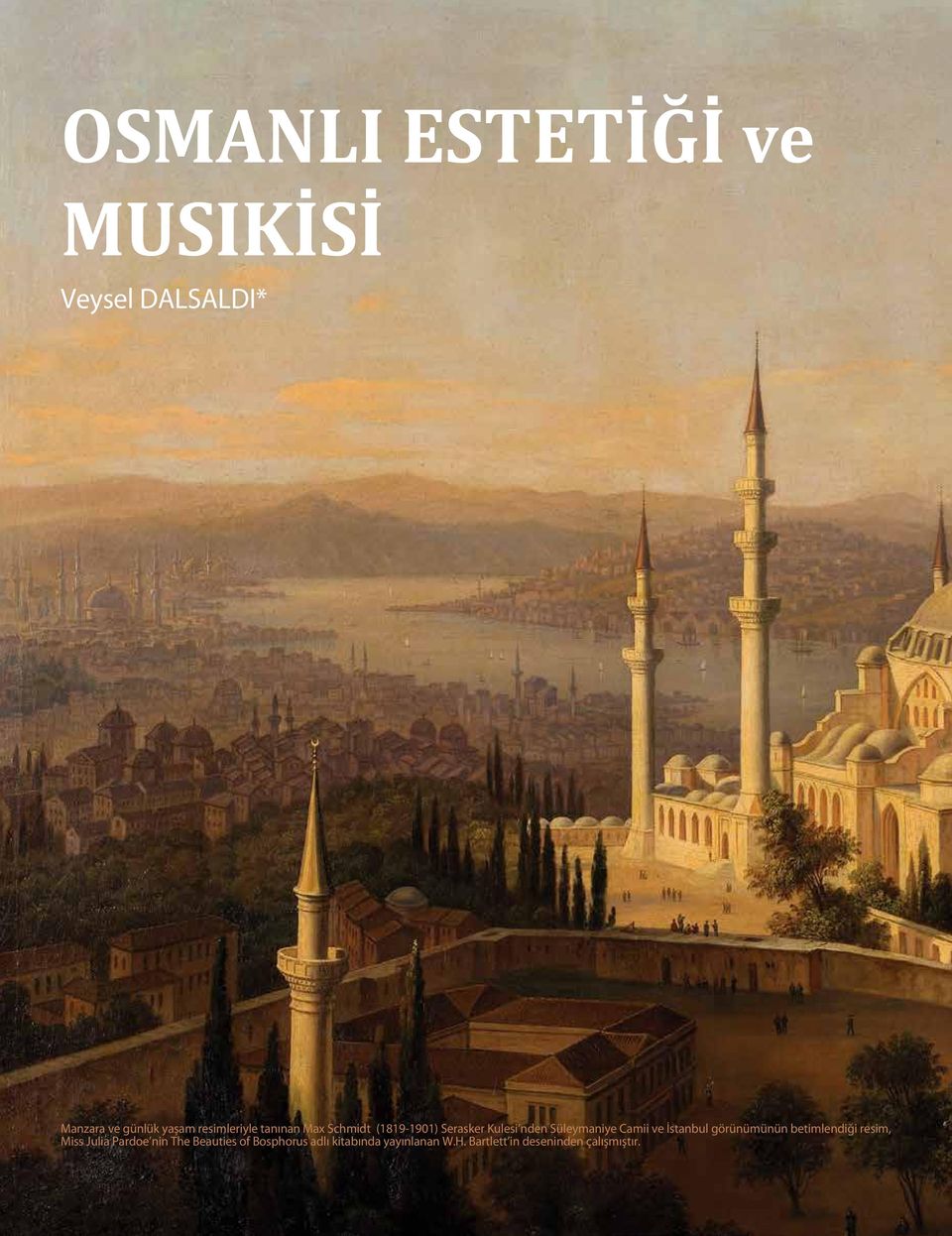 Camii ve İstanbul görünümünün betimlendiği resim, Miss Julia Pardoe nin The