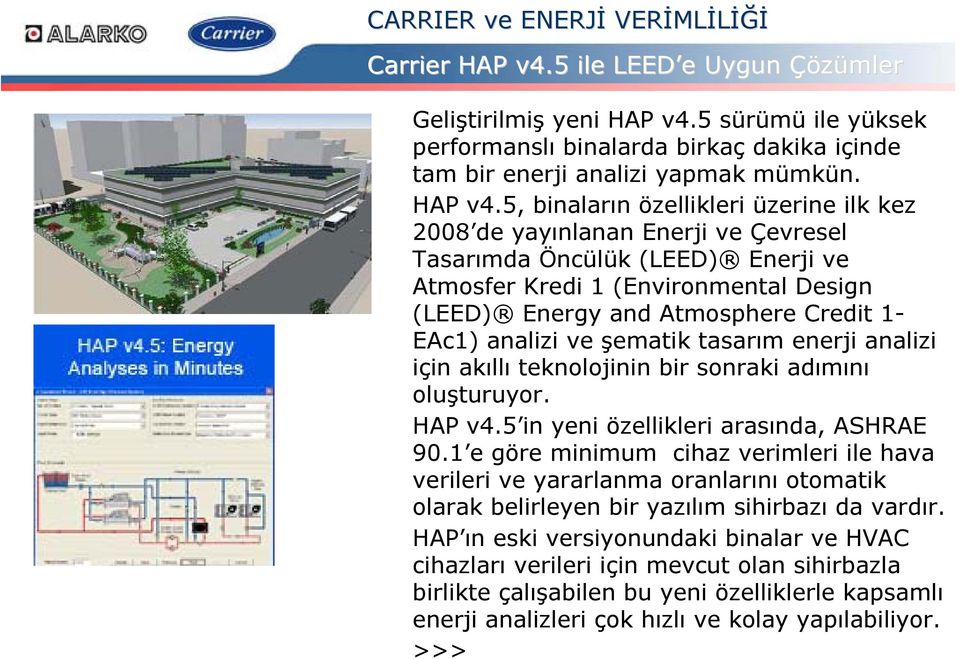 5, binaların özellikleri üzerine ilk kez 2008 de yayınlanan Enerji ve Çevresel Tasarımda Öncülük (LEED) Enerji ve Atmosfer Kredi 1 (Environmental Design (LEED) Energy and Atmosphere Credit 1- EAc1)