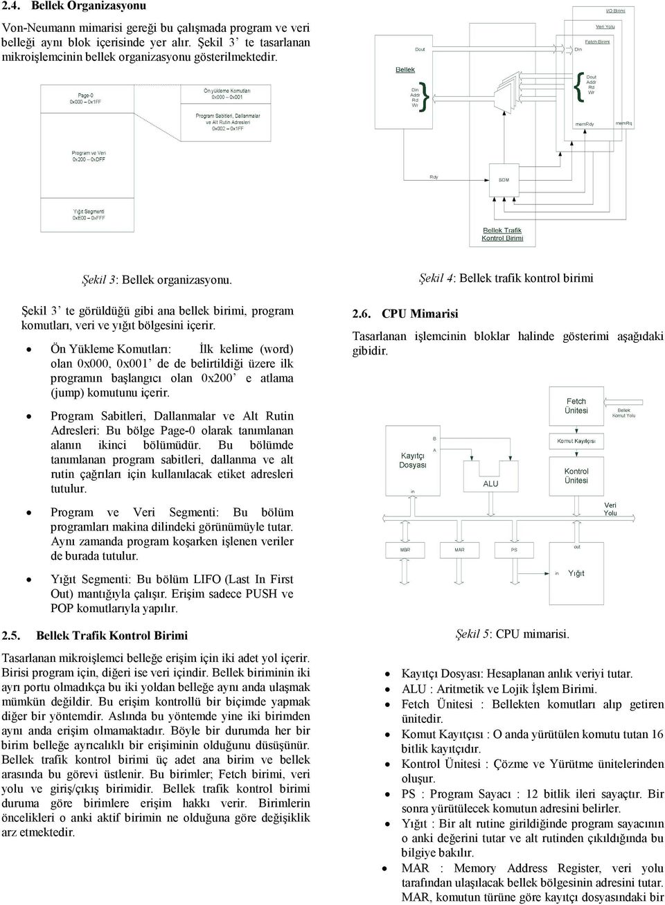 Ön Yükleme Komutları: Đlk kelime (word) olan 0x000, 0x001 de de belirtildiği üzere ilk programın başlangıcı olan 0x200 e atlama (jump) komutunu içerir.