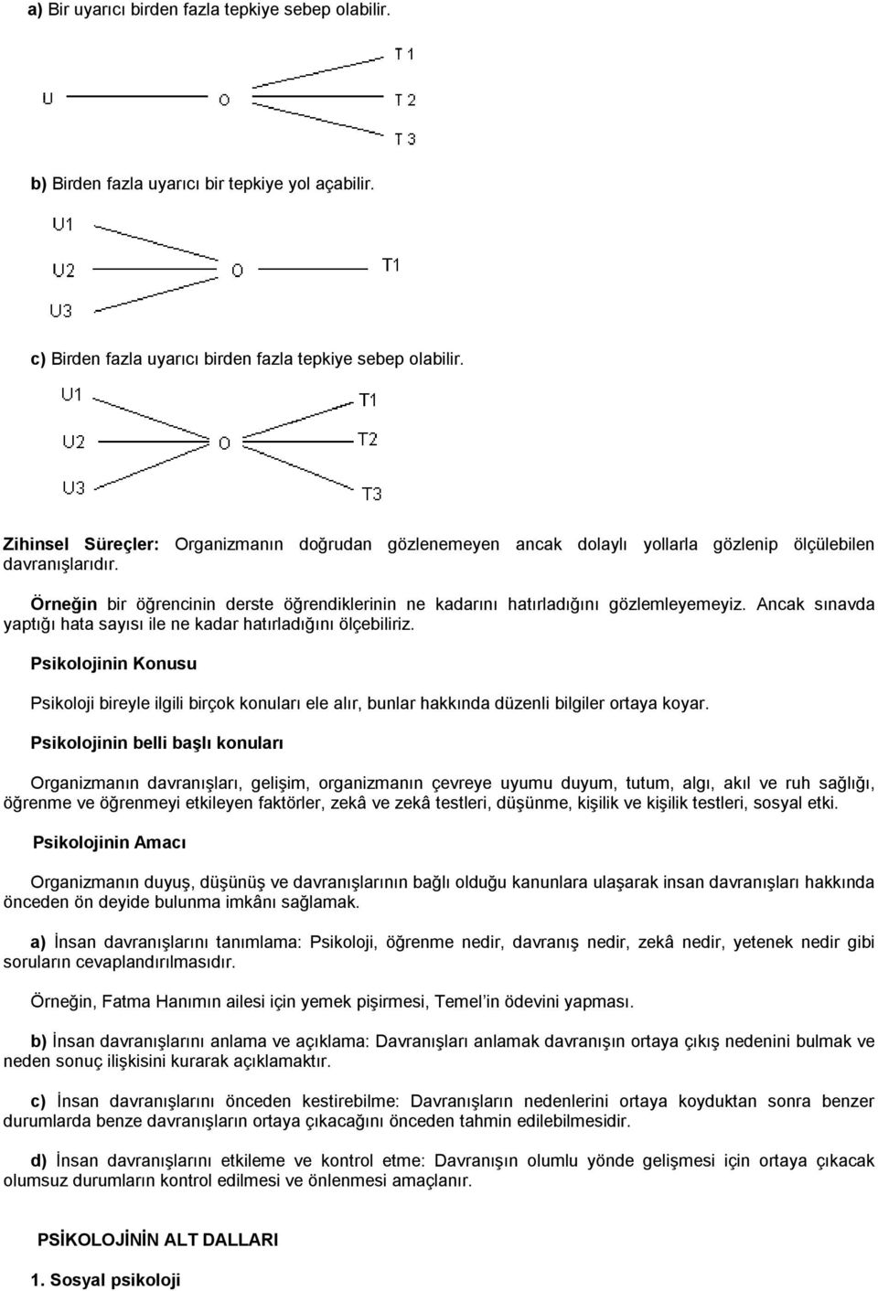 Örneğin bir öğrencinin derste öğrendiklerinin ne kadarını hatırladığını gözlemleyemeyiz. Ancak sınavda yaptığı hata sayısı ile ne kadar hatırladığını ölçebiliriz.