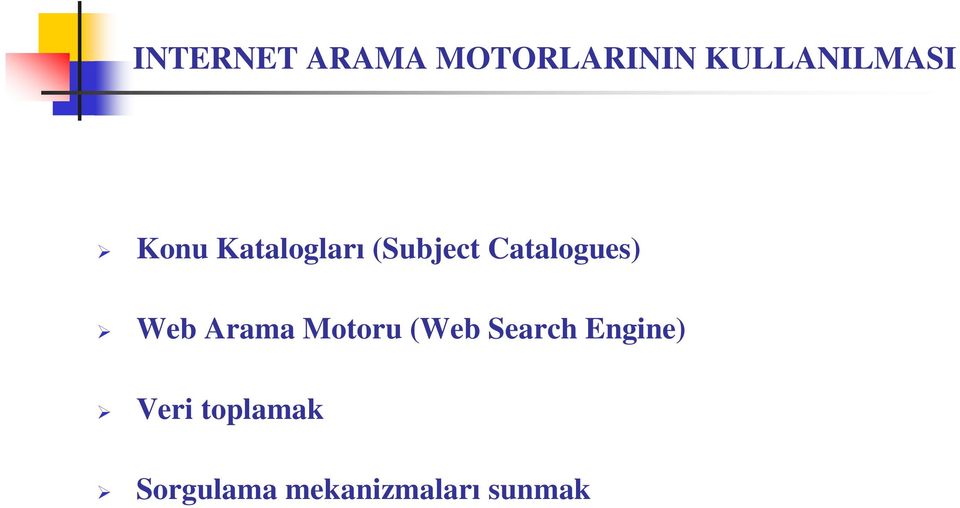 Catalogues) Web Arama Motoru (Web