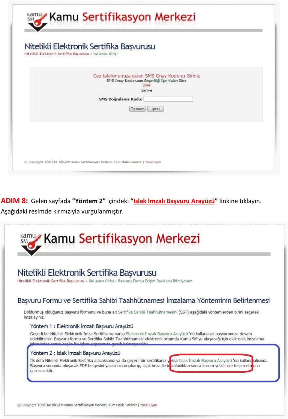 Arayüzü linkine tıklayın.