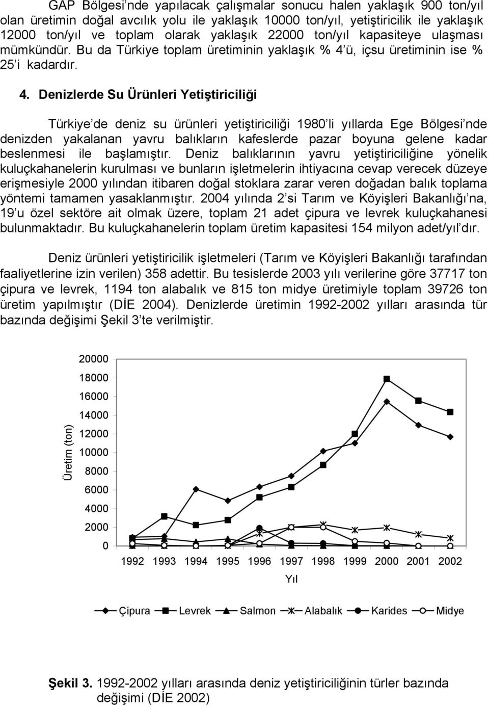 ü, içsu üretiminin ise % 25 i kadardır. 4.