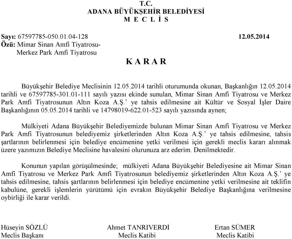 05.2014 tarihli ve 14798019-622.