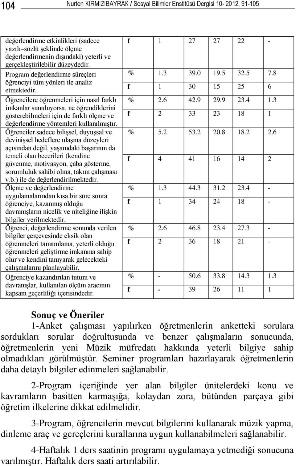 Öğrencilere öğrenmeleri için nasıl farklı imkanlar sunuluyorsa, ne öğrendiklerini gösterebilmeleri için de farklı ölçme ve değerlendirme yöntemleri kullanılmıştır.