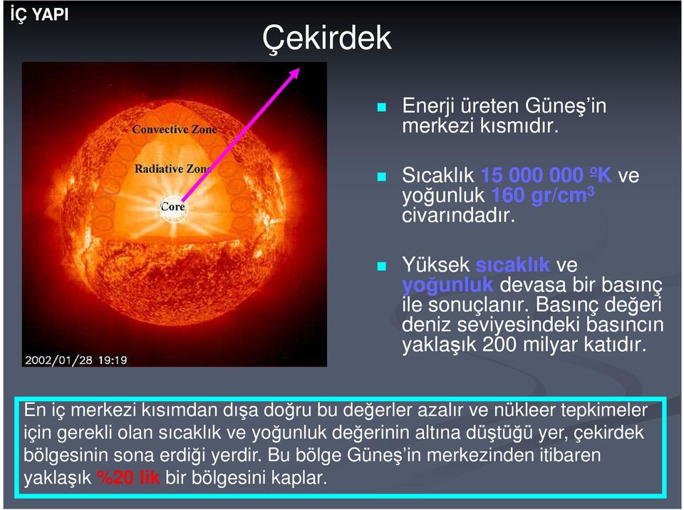 Basınç değeri deniz seviyesindeki basıncın yaklaşık 200 milyar katıdır.