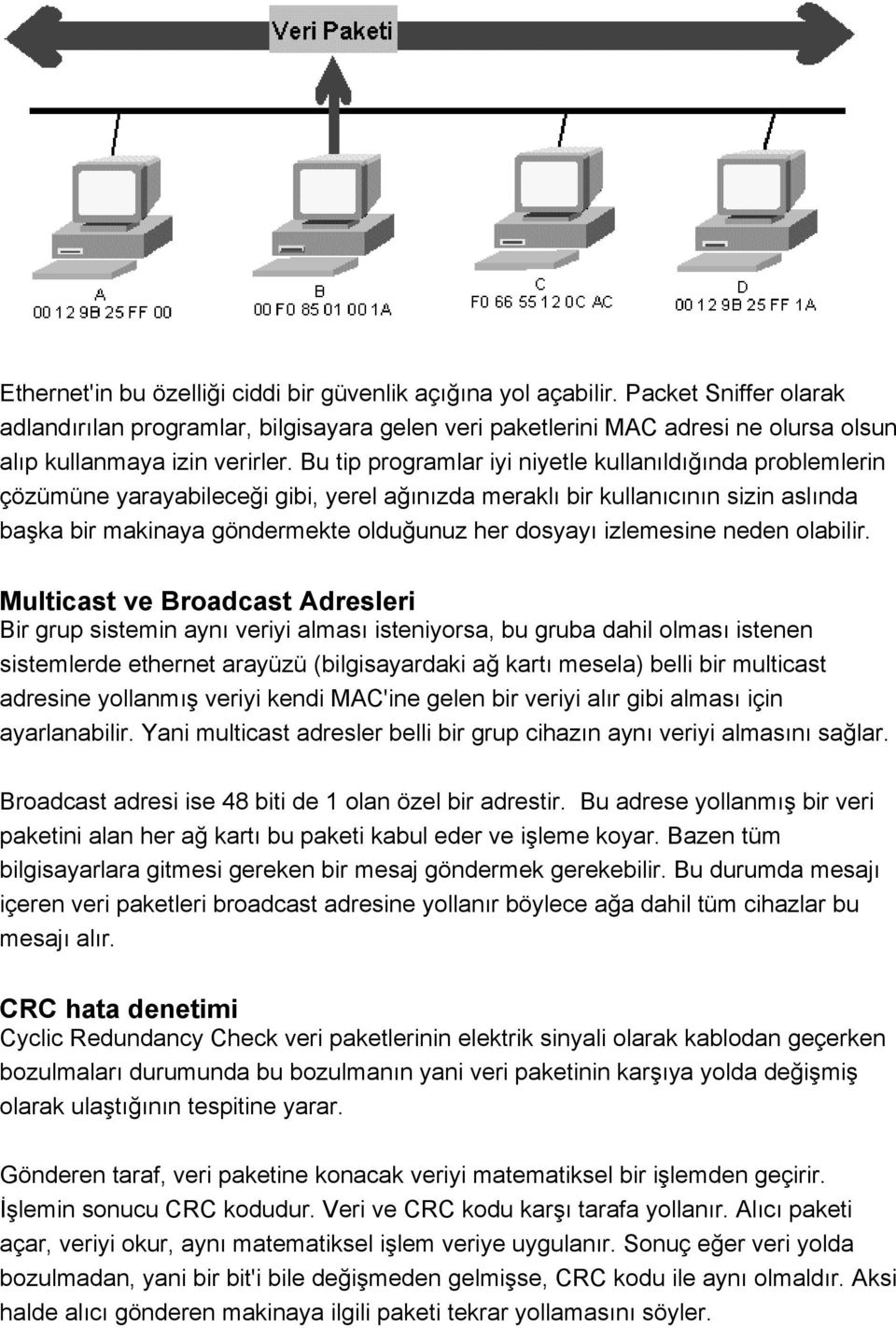 Bu tip programlar iyi niyetle kullanıldığında problemlerin çözümüne yarayabileceği gibi, yerel ağınızda meraklı bir kullanıcının sizin aslında başka bir makinaya göndermekte olduğunuz her dosyayı