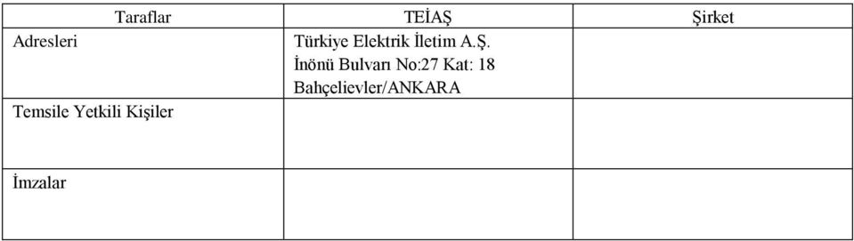 İnönü Bulvarı No:27 Kat: 18