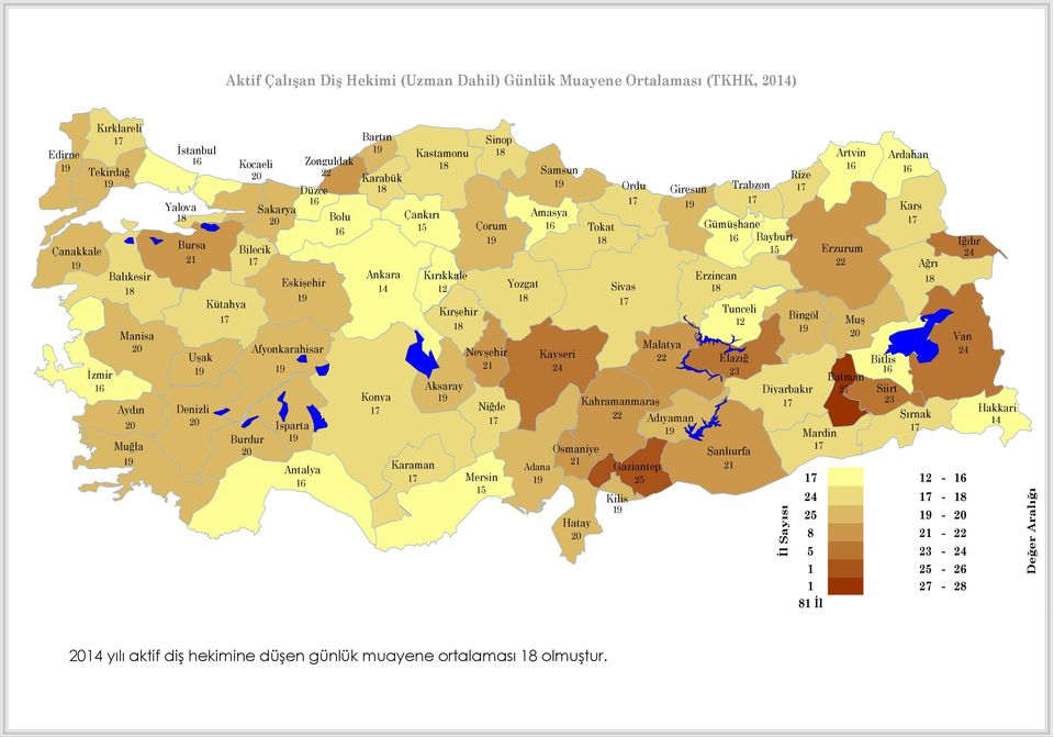 Çankırı Amasya Çorum Gümüşhane Tokat Bayburt Iğdır Erzurum 24 Ağrı Ankara Kırıkkale Erzincan 14 12 Yozgat Sivas Kırşehir Tunceli Bingöl Muş 12 Van Malatya Nevşehir Kayseri 24 Elazığ Bitlis 24 Batman