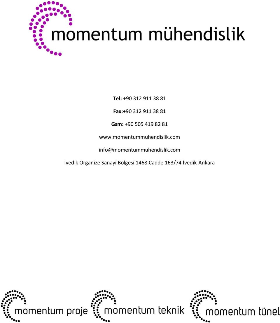 com info@momentummuhendislik.