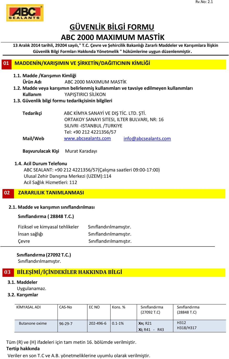 ABC 2000 MAXIMUM MASTİK - PDF Free Download