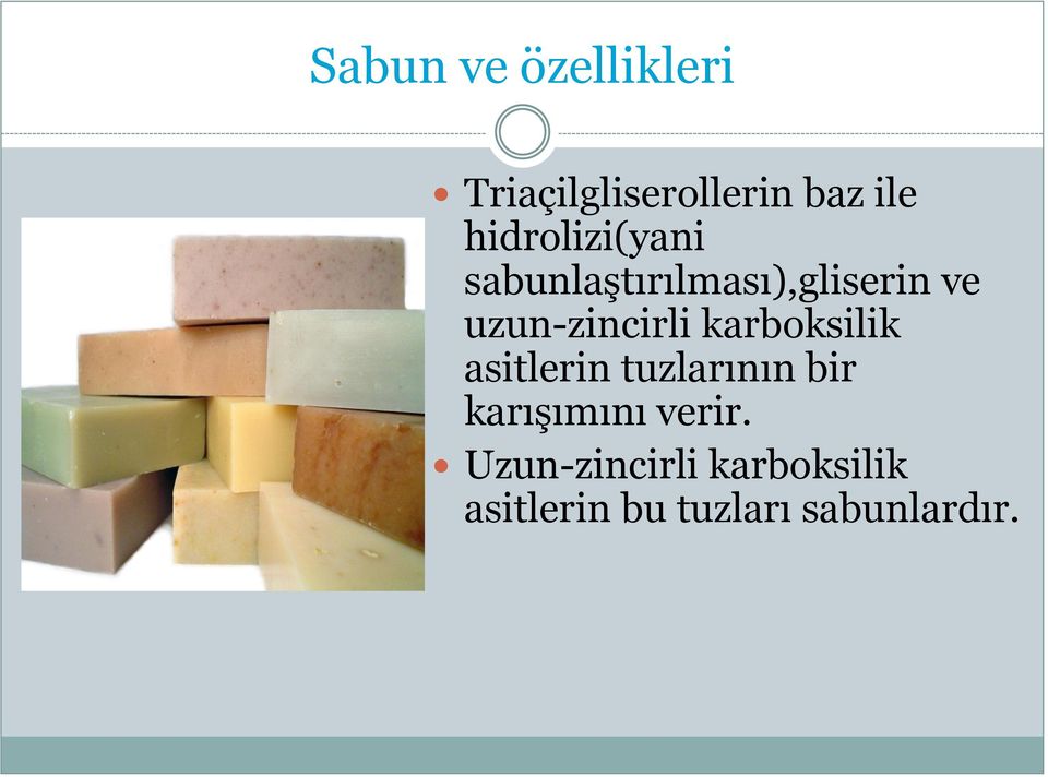 uzun-zincirli karboksilik asitlerin tuzlarının bir