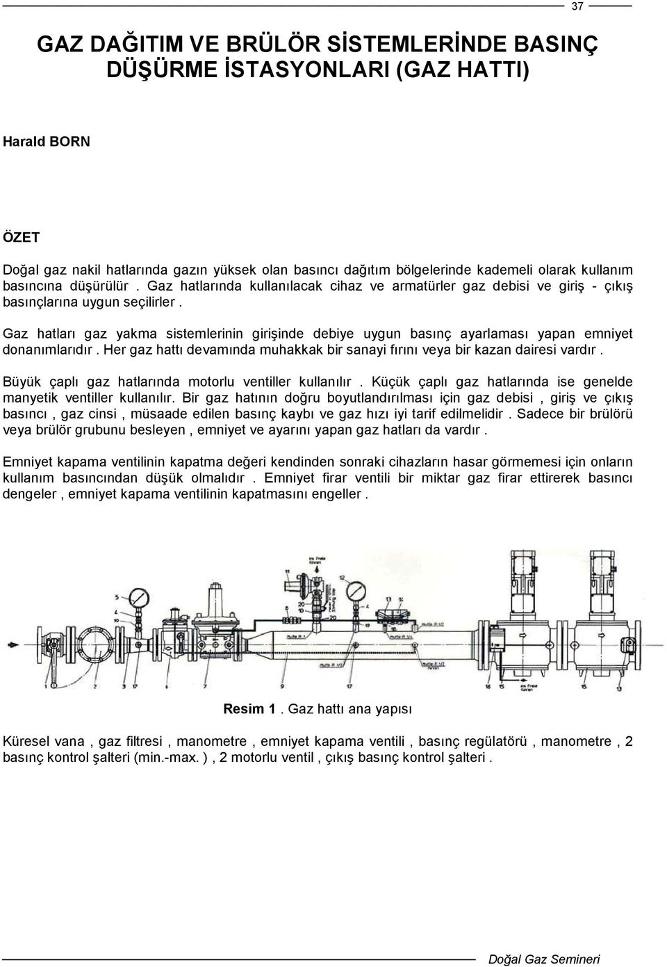 Gaz hatları gaz yakma sistemlerinin girişinde debiye uygun basınç ayarlaması yapan emniyet donanımlarıdır. Her gaz hattı devamında muhakkak bir sanayi fırını veya bir kazan dairesi vardır.