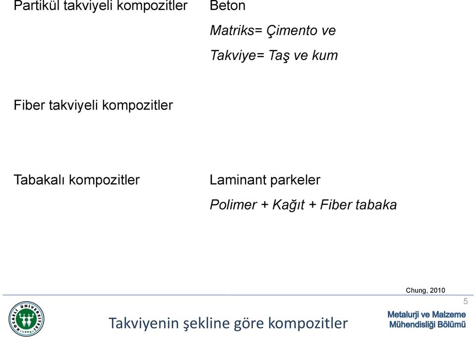 Tabakalı kompozitler Laminant parkeler Polimer + Kağıt