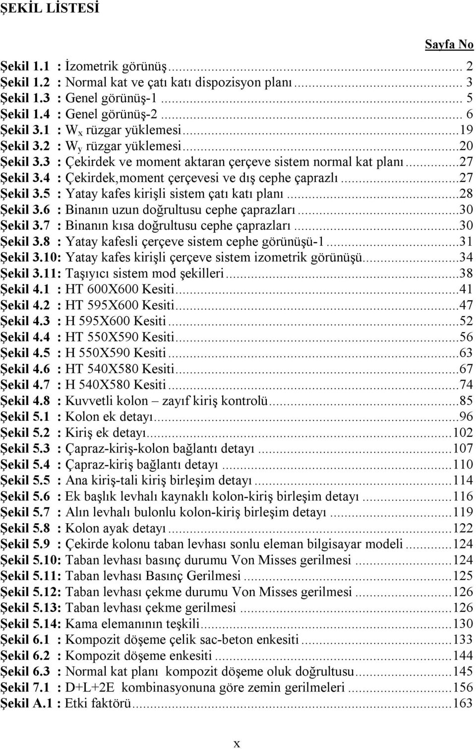 ..7 Şekil 3.5 : Yty kfes kirişli sistem çtı ktı plnı...8 Şekil 3.6 : Binnın uzun doğrultusu cephe çprzlrı...30 Şekil 3.7 : Binnın kıs doğrultusu cephe çprzlrı...30 Şekil 3.8 : Yty kfesli çerçeve sistem cephe görünüşü-1.