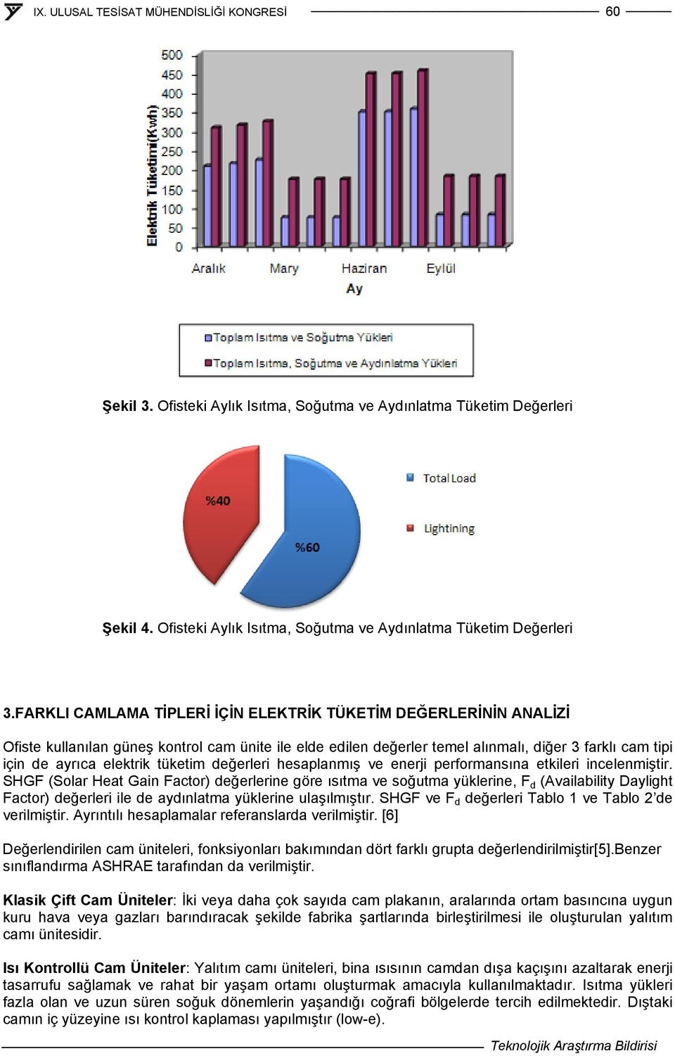 tüketim değerleri hesaplanmış ve enerji performansına etkileri incelenmiştir.