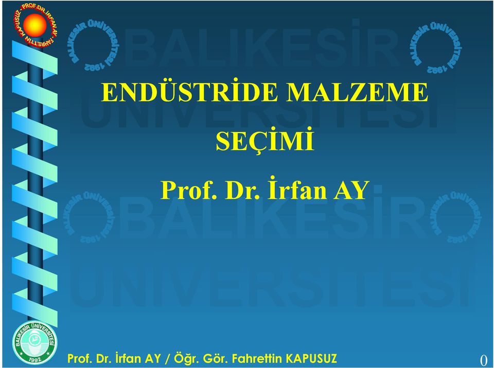 SEÇİMİ Prof.
