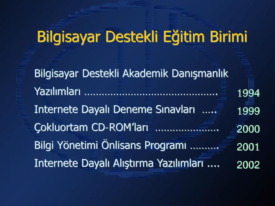 Internete Dayalı Deneme Sınavları.. Çokluortam CD-ROM ları.