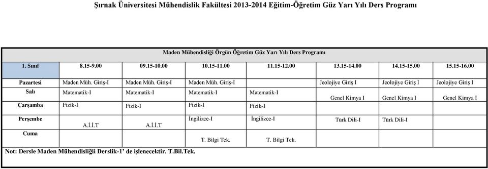 Giriş-I Maden Müh.