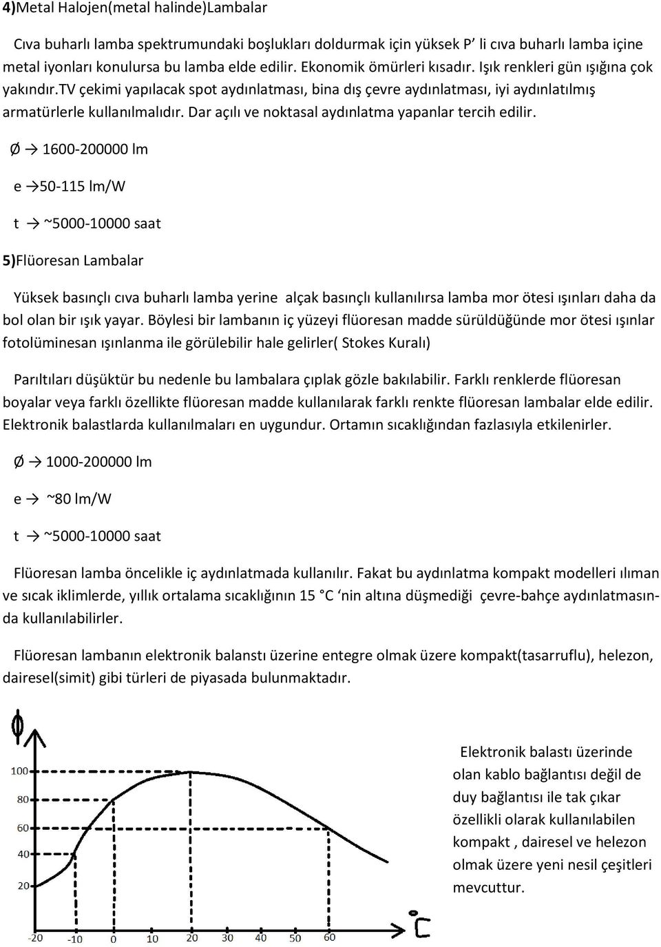 Dar açılı ve noktasal aydınlatma yapanlar tercih edilir.