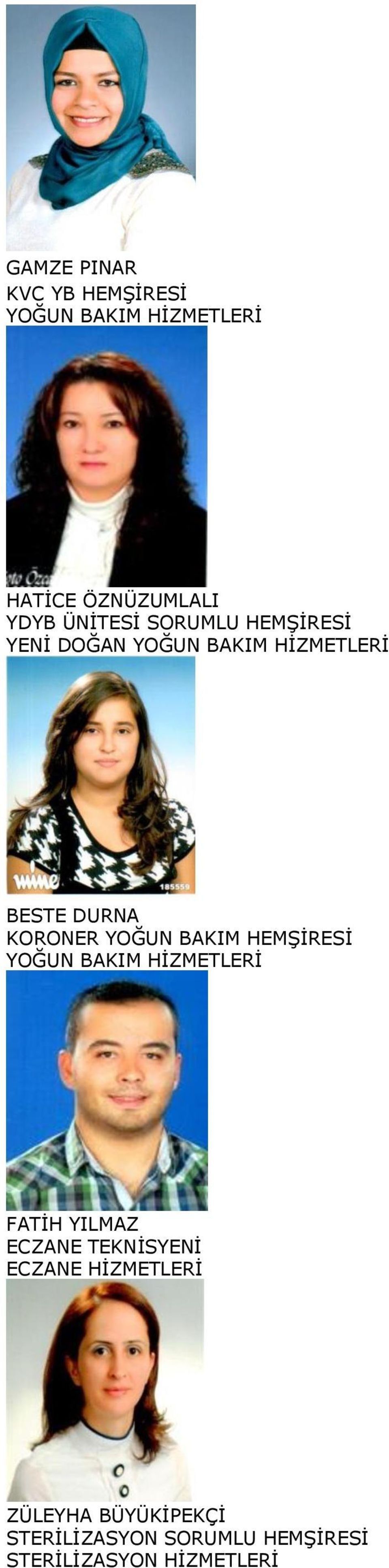 YOĞUN BAKIM HEMŞİRESİ YOĞUN BAKIM HİZMETLERİ FATİH YILMAZ ECZANE TEKNİSYENİ