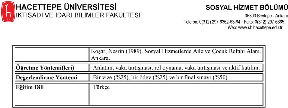 Anlatım, vaka tartışması, rol oynama, vaka tartışması ve aktif