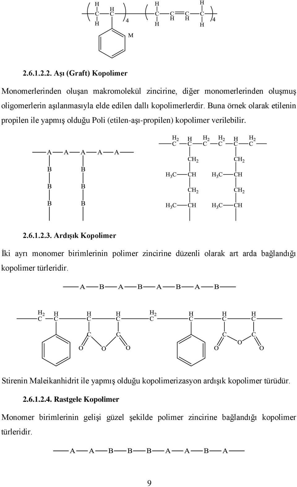 Ardışık Kopolimer İki ayrı monomer birimlerinin polimer zincirine düzenli olarak art arda bağlandığı kopolimer türleridir.