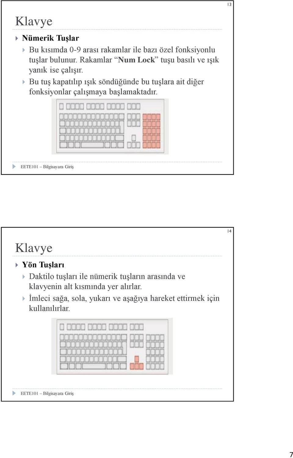 Bu tuş kapatılıp ışık söndüğünde bu tuşlara ait diğer fonksiyonlar çalışmaya başlamaktadır.