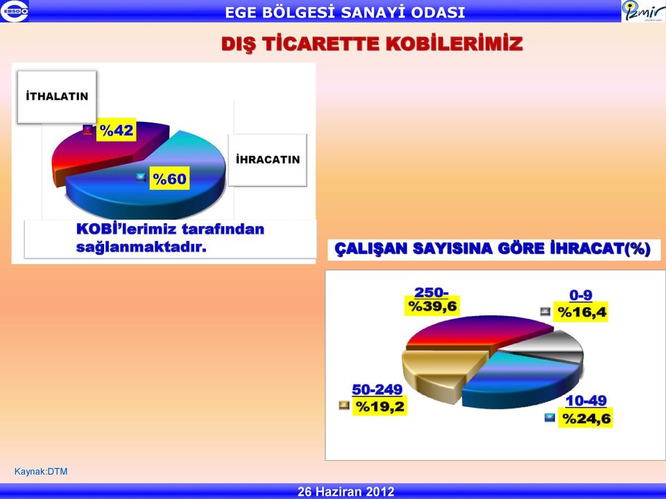 ÇALIŞAN SAYISINA GÖRE İHRACAT(%) 250-