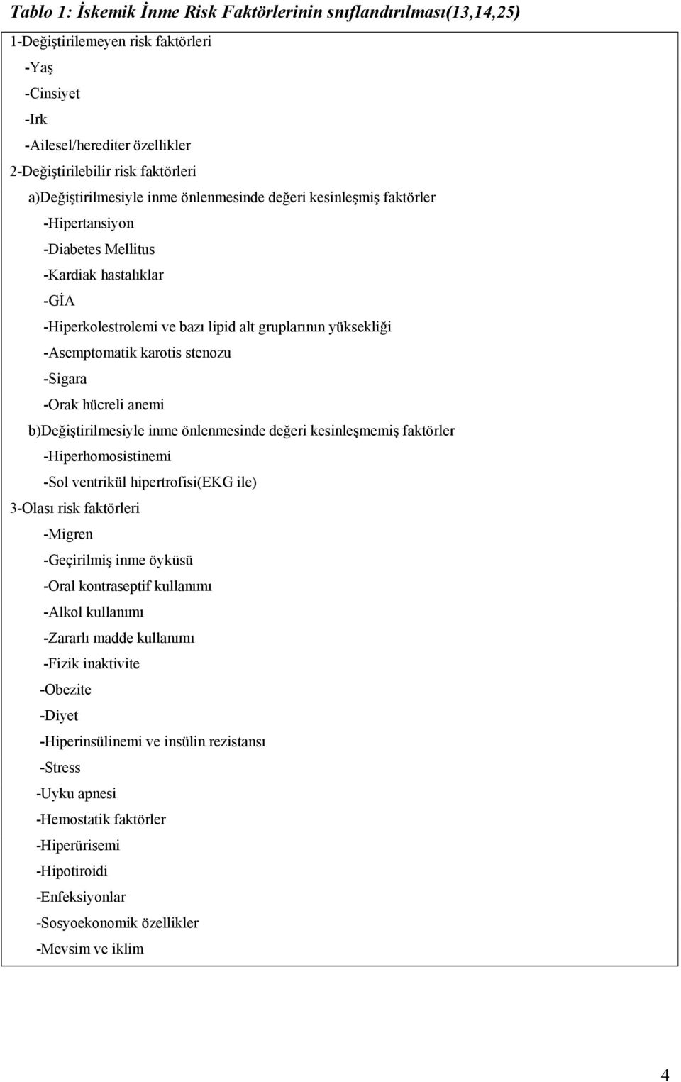 -Asemptomatik karotis stenozu -Sigara -Orak hücreli anemi b)değiştirilmesiyle inme önlenmesinde değeri kesinleşmemiş faktörler -Hiperhomosistinemi -Sol ventrikül hipertrofisi(ekg ile) 3-Olası risk