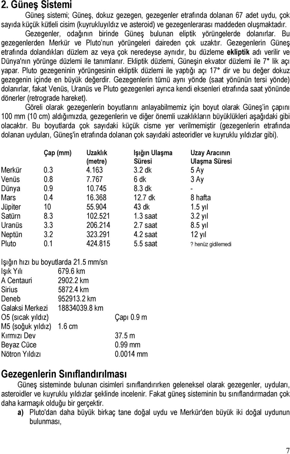 Gezegenlerin Güneş etrafında dolandıkları düzlem az veya çok neredeyse aynıdır, bu düzleme ekliptik adı verilir ve Dünya'nın yörünge düzlemi ile tanımlanır.