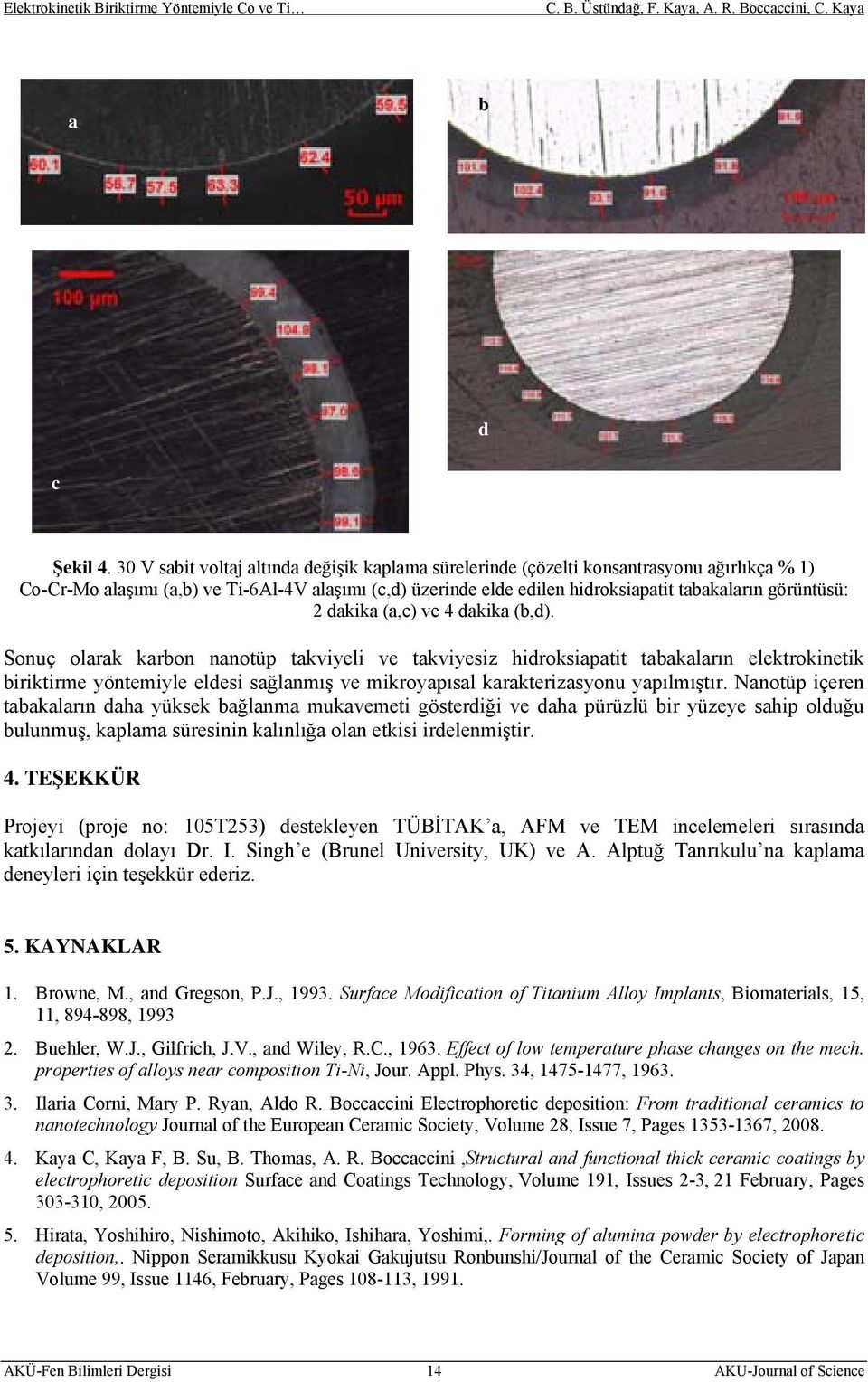 (,d). Sonuç olrk kron nnotüp tkviyeli ve tkviyesiz hidroksiptit tklrın elektrokinetik iriktirme yöntemiyle eldesi sğlnmış ve mikroypısl krkterizsyonu ypılmıştır.