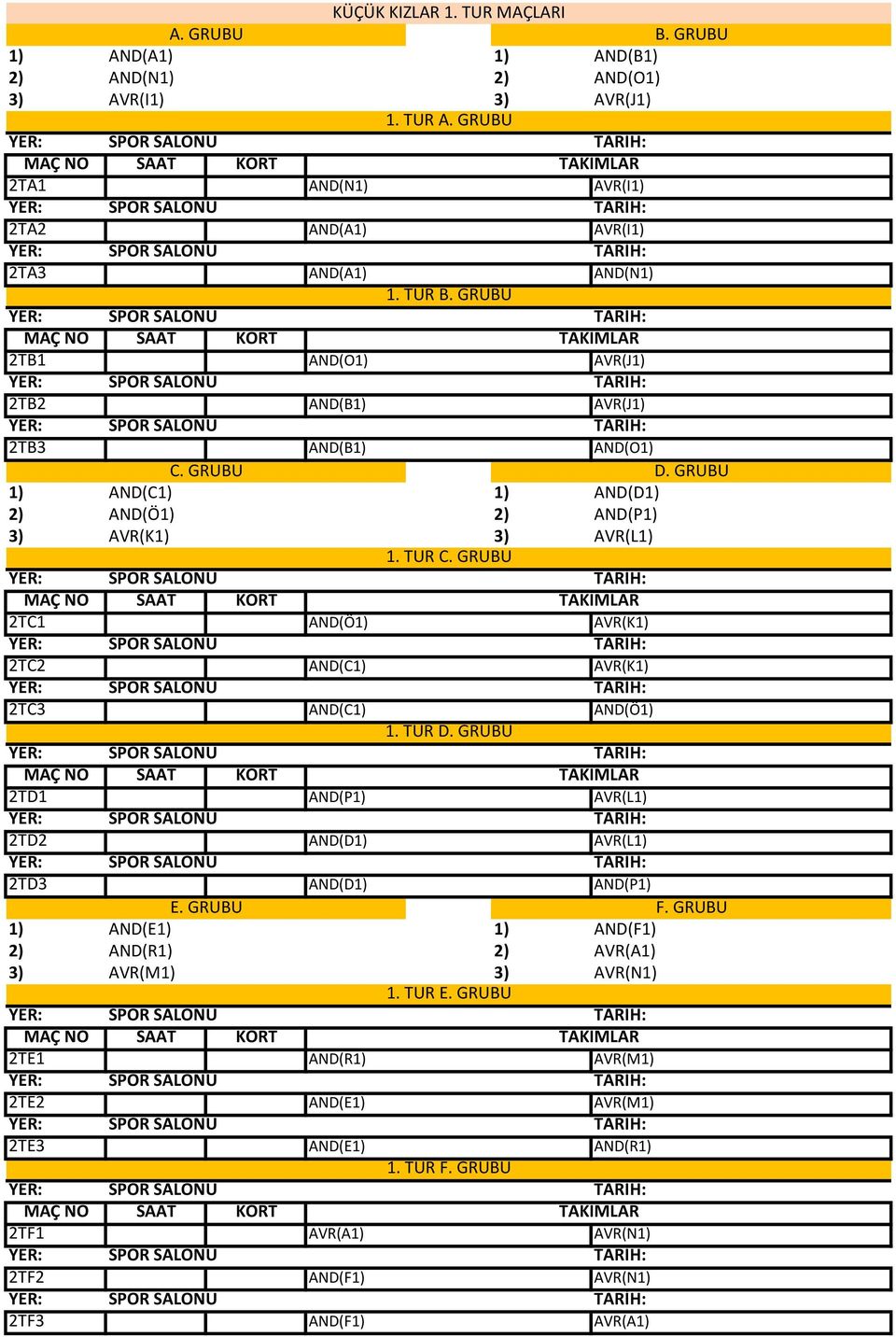 GRUBU SPOR SALONU 2T AND(Ö AVR(K SPOR SALONU 2TC2 AND(C AVR(K SPOR SALONU 2TC3 AND(C AND(Ö 1. TUR D. GRUBU SPOR SALONU 2T AND(P AVR(L SPOR SALONU 2TD2 AND(D AVR(L SPOR SALONU 2TD3 AND(D AND(P E.