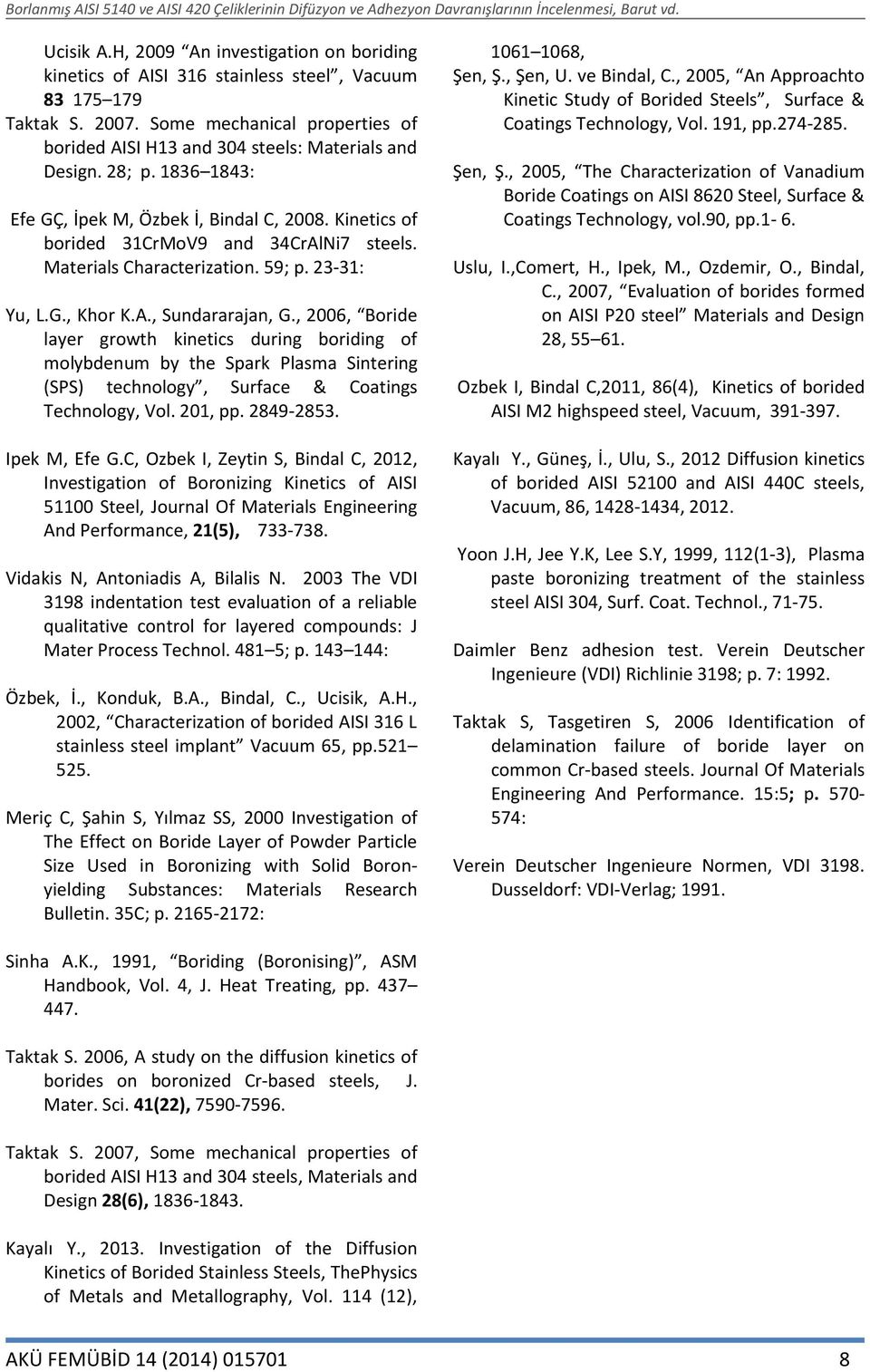 Materials Characterization. 59; p. 23-31: Yu, L.G., Khor K.A., Sundararajan, G.