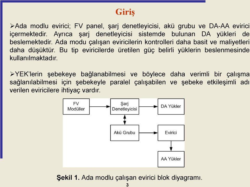 Ada modu çalışan eviricilerin kontrolleri daha basit ve maliyetleri daha düşüktür.