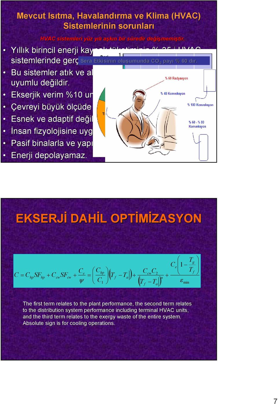 Bu sistemler atık ve alternatif enerji kaynakları ile uyumlu değildir. Ekserjik verim %10 un altındadır. Çevreyi büyük ölçüde kirletmektedir. Esnek ve adaptif değildir.